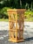 Coastal Vintage Coastal Woven Rattan Pedestal For Sale - Image 3 of 6