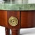 Neoclassical Vintage the Bombay Company Traditional Gold Brass Accent Green Marble Top Mahogany Plant Stand Pedestal For Sale - Image 3 of 10