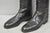 Vintage Maxwell London English Leather Black & Brown Horse Riding Boots W/ Trees For Sale In Philadelphia - Image 6 of 18