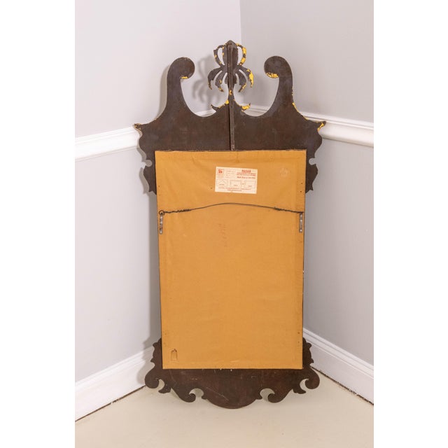 Wood Friedman Brothers Chippendale Mahogany With Gold Mirror For Sale - Image 7 of 8