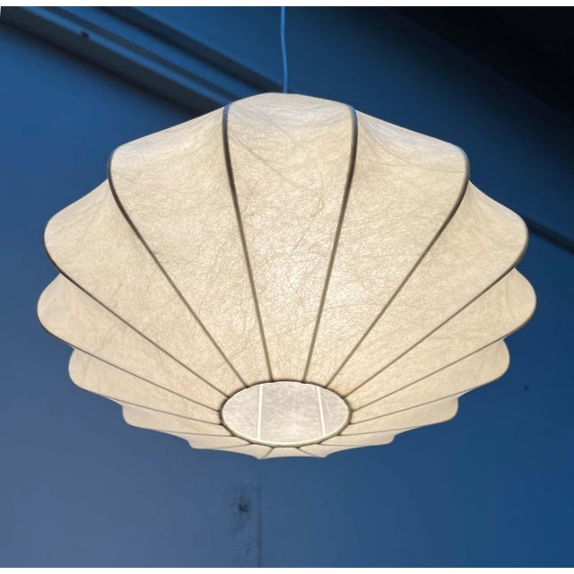 Mid-Century Modern Cocoon Pendant Lamp by Friedel Wauer for Goldkant Leuchten, Germany, 1960s For Sale - Image 13 of 18