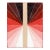 Wiggle Room 24 - Modern Resin Minimalist Red Tone Gradient Abstract Original Artwork by Ricky Hunt For Sale
