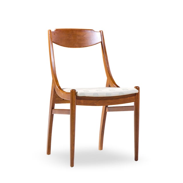 Drexel Parallel Barney Flagg for Drexel Parallel Mid Century Walnut Dining Chairs - Set of 4 For Sale - Image 4 of 10