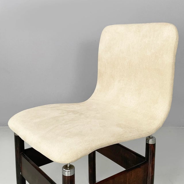 Metal Italian Modern Wood and Metal Chairs by Vittorio Introini for Saporiti, 1960s, Set of 6 For Sale - Image 7 of 15