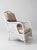 Antique White Wicker Lounge Chair With Floral Cushions For Sale - Image 9 of 17