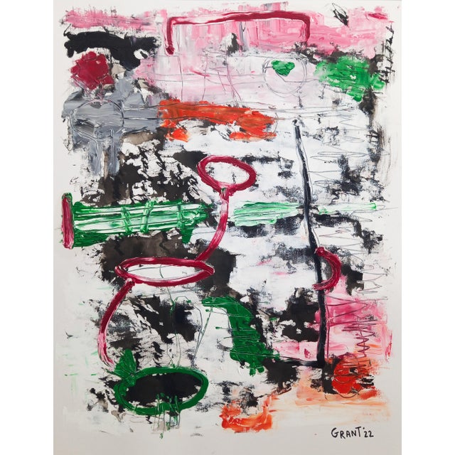 Abstract Picasso Style Abstract Figurative Painting by Diane Grant - Unique Piece For Sale - Image 3 of 12