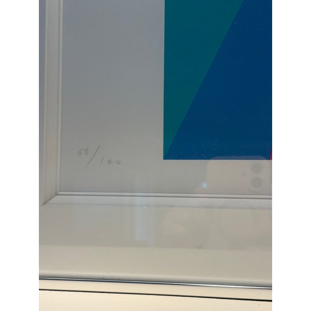 1970s Max Bill Signed Limited Edition Geometric Rainbow Abstract Lithograph Painting 68/100 For Sale - Image 12 of 14