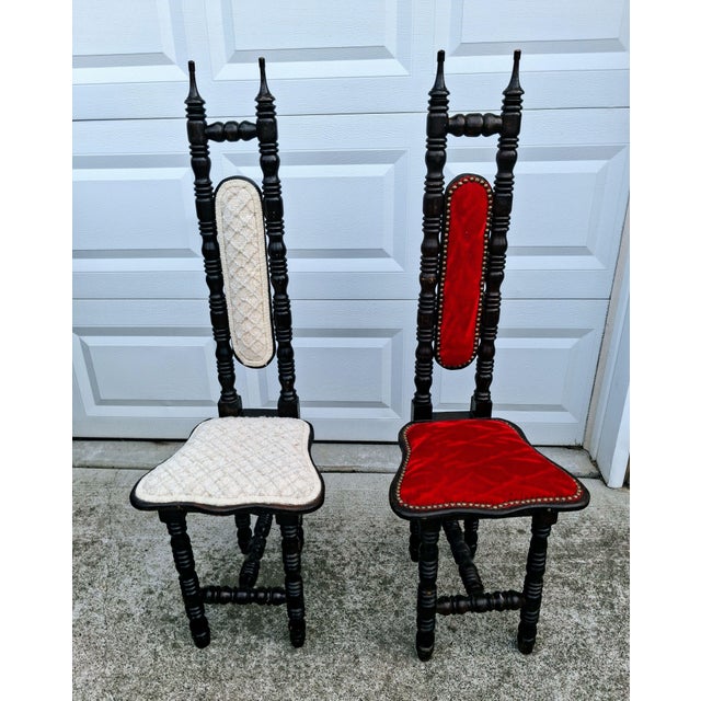 1920s Timeless Grandeur: Antique Spanish Jacobean Revival Chairs (Pair) For Sale - Image 4 of 12