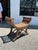 Vintage Rattan and Grasscloth Egyptian Style Bench. For Sale - Image 4 of 9