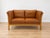 Vintage Danish Two Seater Sofa in Cognac Leather with Oak Frame For Sale - Image 11 of 11