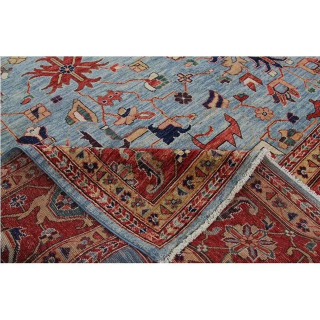Traditional Handwoven Serapi Style Area Rug 10’1″ X 13’10” For Sale - Image 3 of 11