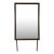 Mid Century Modern Mountable Mirror With Walnut Frame For Sale