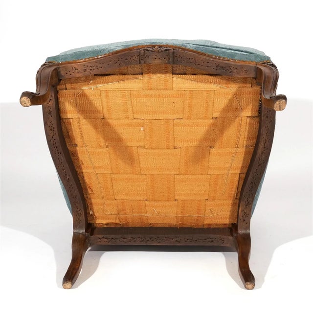 Wood 19th Century French Louis XV Style Bergere Louis XV Style For Sale - Image 7 of 7