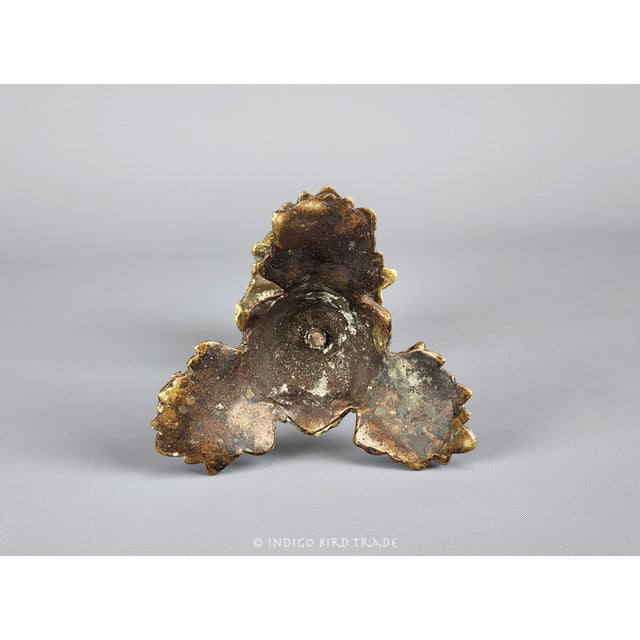 19th Century French Bronze Acorn and Oak Leaves Candlestick Holder For Sale In Greenville, SC - Image 6 of 6