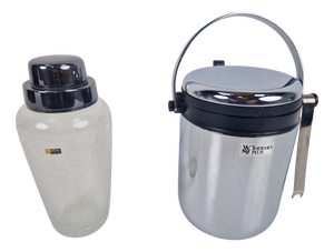 Cocktail Shaker and Ice Cooler from WMF, 1970s, Set of 2