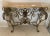 Console/Entry Table With Stone Top and Mother of Pearl Inlay For Sale - Image 13 of 13