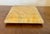 Orange Antique 19th Century Italian Grand Tour Siena Marble Square Trivet or Dispay Base Plinth With Brass Feet For Sale - Image 8 of 13
