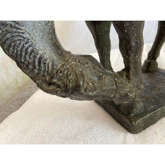 Black 1980s Vintage Tang Dynasty Style Horse Statue For Sale - Image 8 of 10