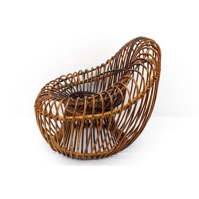 Wood Armchair in Rattan and Bamboo by Janine Abraham & Dirk Jan Rol, 1950s For Sale - Image 7 of 18