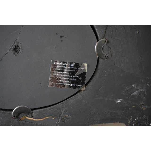 Late 20th Century Vintage Brown Art Nouveau Revival Small Wall Mirror For Sale - Image 5 of 8