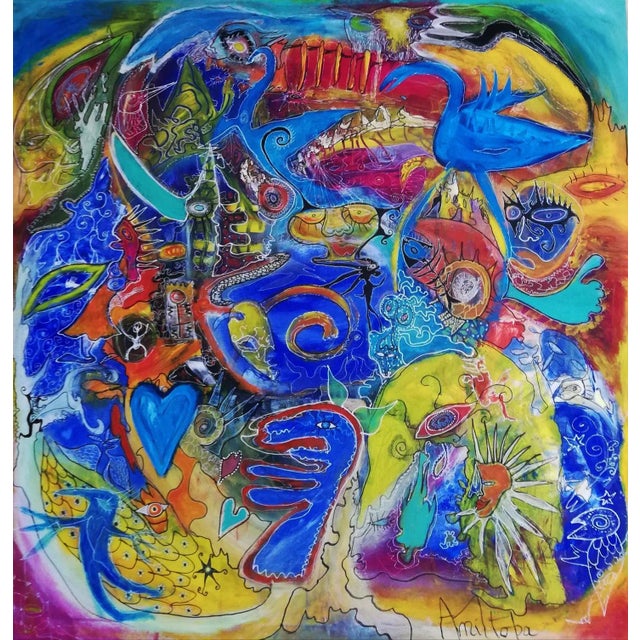 Manitoba, Vol du Cygne Bleu, 2020, Mixed Media For Sale - Image 6 of 6