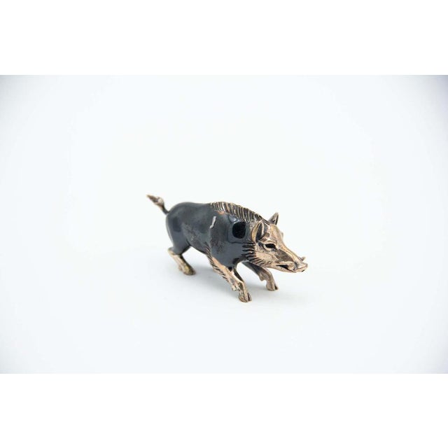 Miniature Boar in Nielada Silver, in Good conditions. Designed 1980 to 1989