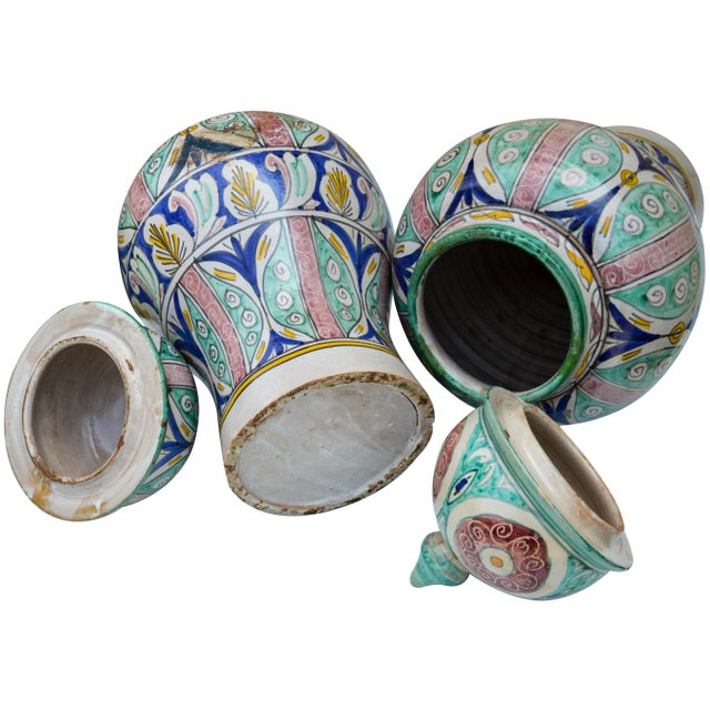 Antique Andalusian Ceramic Vases- S/2 For Sale - Image 11 of 13