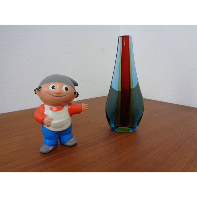 Glass Murano Glass Teardrop Vase by Flavio Poli, 1960s For Sale - Image 7 of 15