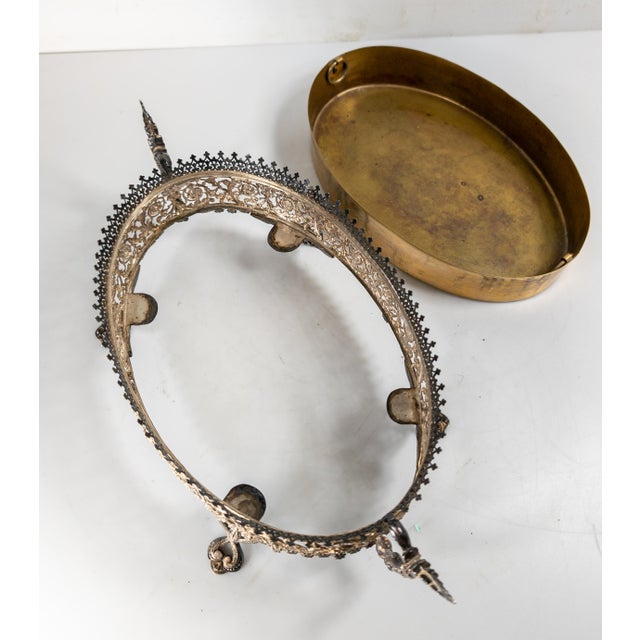 19th Century Victorian Silverplate Centerpiece Jardiniere Planter For Sale - Image 10 of 14