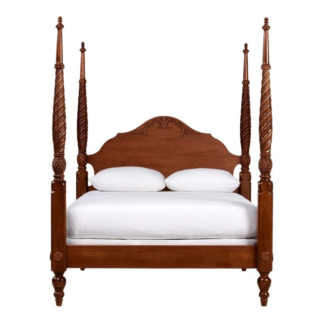 Ethan Allen King Montego 4 Post Bed For Sale
