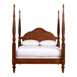 Ethan Allen King Montego 4 Post Bed