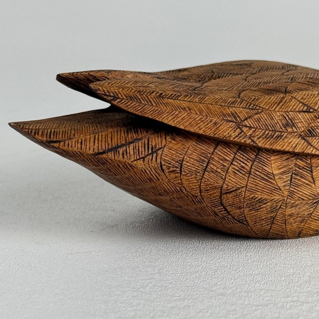 Vintage Hand Carved of Butternut Wood Duck by James Bloomer of Whitesburg, Kentucky For Sale - Image 10 of 12