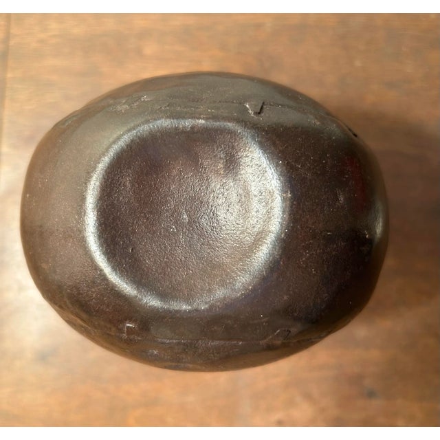 Vintage Dovetailed Metal Indian Water Jug Vessel Bottle 6" Tall,x 4" Wide Inches For Sale - Image 4 of 5