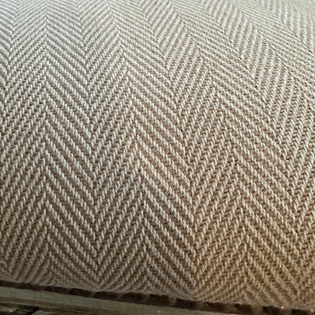 Antique Upholstered Medallion Back Louis XVI Armchair For Sale - Image 9 of 12