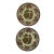 Vintage Royal Staffordshire "Tonquin" Mulitcolor Salad Plates by Clarice Cliff – Pair For Sale
