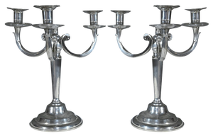 Mid 20th Century Le Lingot Candleholders in Pewter, 1950s, Set of 2