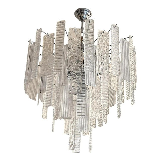 White Murano Glass Chandelier by Simoeng For Sale - Image 8 of 10