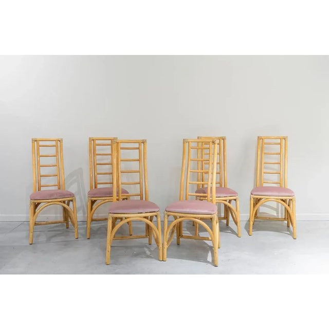 Vintage Bamboo Chairs, 1970s, Set of 6 For Sale - Image 9 of 9