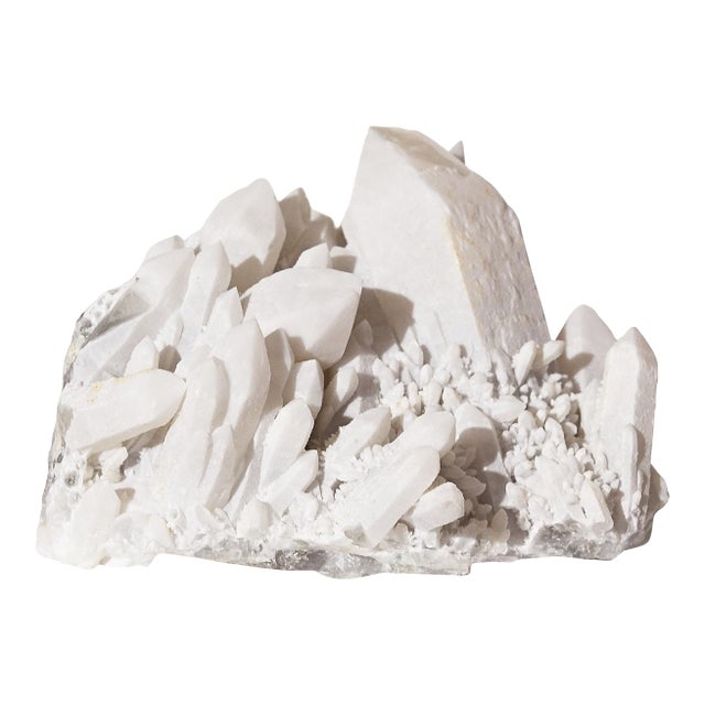 Peruvian Frosted Crystal Quartz Cluster For Sale