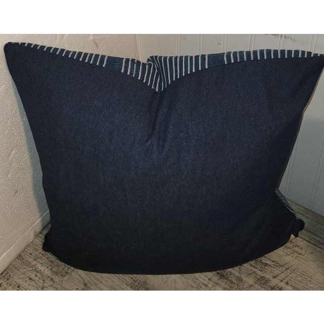 Textile Collection of Three Striped Linen Pillows For Sale - Image 7 of 7