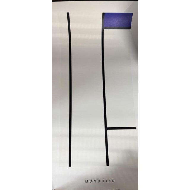 Paper Piet Mondrian, Composition (Blanc et Bleu), Print For Sale - Image 7 of 7