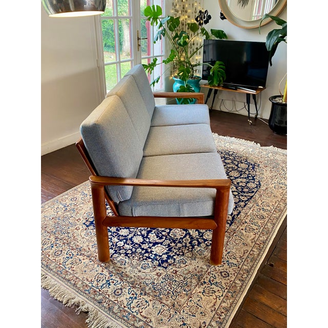 Komfort Danish Three-Seater Teak Sofa from Komfort, 1960s For Sale - Image 4 of 18