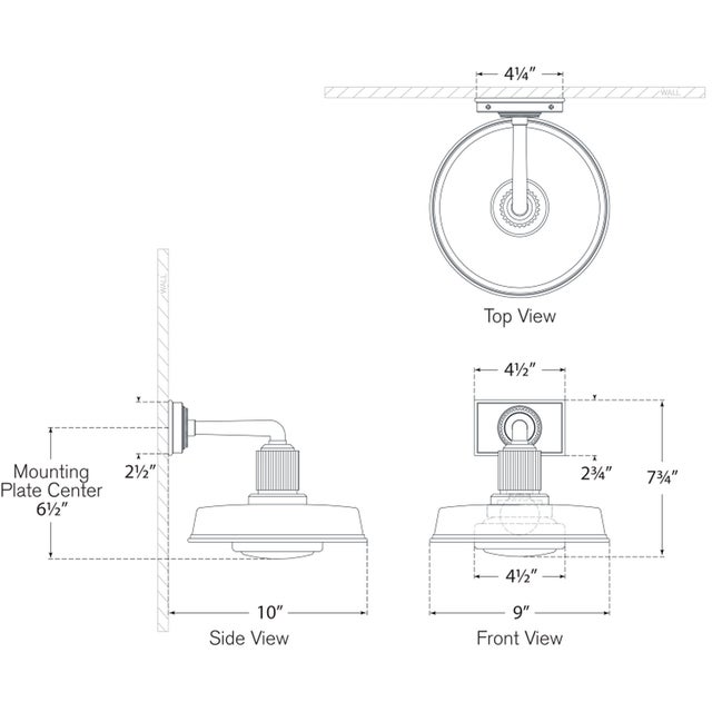 2020s Chapman & Myers for Visual Comfort Signature Ruhlmann Small Sconce in Bronze with White Glass For Sale - Image 5 of 6