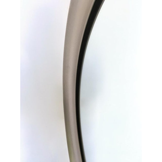 1950s Vintage Round Mirror with Steel Frame attributed to Sergio Mazza for Artemide, Italy, 1950s For Sale - Image 5 of 9