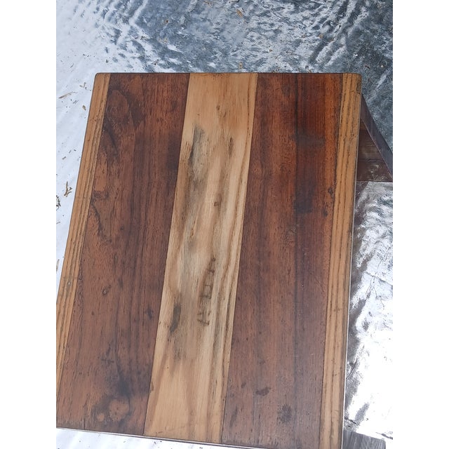Vintage Handmade Rustic Cedar Stool For Sale - Image 9 of 10