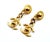 Chanel Chanel Vintage Gold Plated Button Chain CC Turnlock Dangle Clip on Earrings, A Pair For Sale - Image 4 of 6