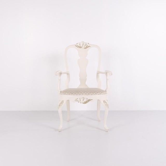 Vintage Chairs in Neo Rococo Style and Painted in White, 1920s, Set of 2 For Sale - Image 3 of 13