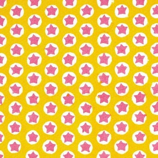 Sample - Schumacher X Molly Mahon Tuk Tuk Fabric in Yellow For Sale