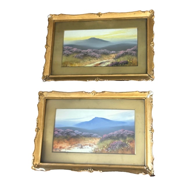 Vintage English Coastal Landscapes - A Pair For Sale