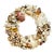 Vintage 1980s Coastal Boho Chic Seashell Encrusted Wreath For Sale